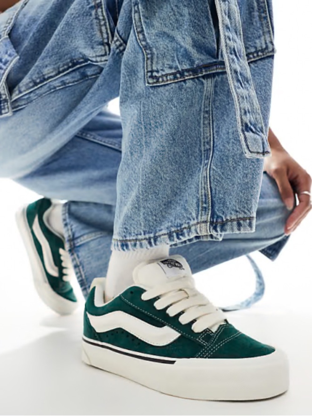 Vans Knu Skool Retro Low-Top Forest Green Sneakers Women’s Size 8 (NWOT)